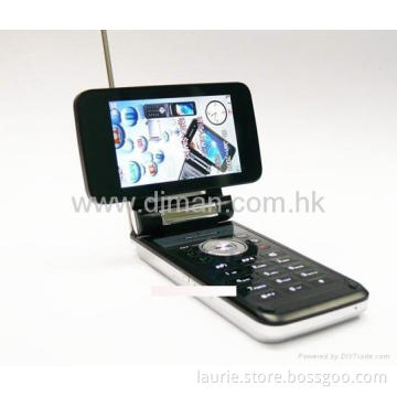 F698 screen rotatable TV phone dual SIM dual standby FM multi languages
